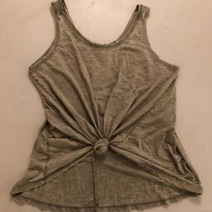 3/$25 Universal Thread Boho Olive Green Knot Tank